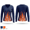 Fultondale 66470178 Women's Long Sleeve V-neck Shirt - 1
