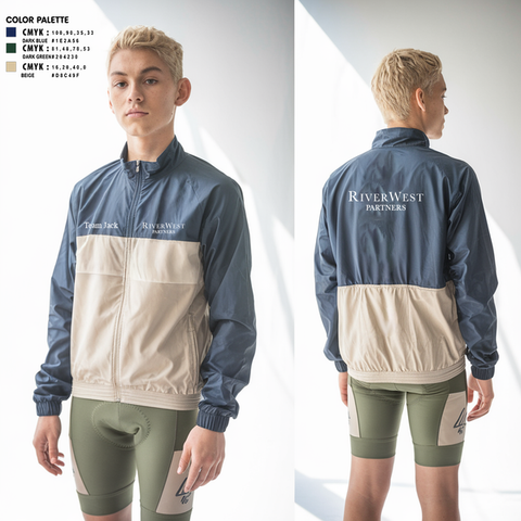 Windbreaker, RiverWest - Team Jack Pelotonia, Cycling, Teamtime, Team time, sublimation, custom sports apparel, team uniforms, spirit wear, spiritwear, sports uniforms, custom shirts, team store, custom team store, fundraiser sports, apparel fundraiser