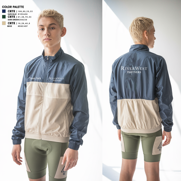 Windbreaker, RiverWest - Team Jack Pelotonia, Cycling, Teamtime, Team time, sublimation, custom sports apparel, team uniforms, spirit wear, spiritwear, sports uniforms, custom shirts, team store, custom team store, fundraiser sports, apparel fundraiser