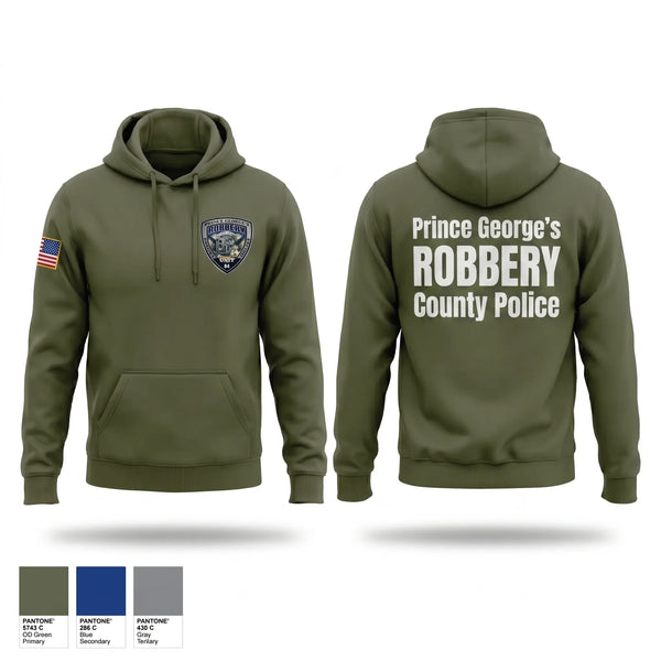 Hoodie, Prince George's County Police Robbery Unit, Police, Teamtime, Team time, sublimation, custom sports apparel, team uniforms, spirit wear, spiritwear, sports uniforms, custom shirts, team store, custom team store, fundraiser sports, apparel fundraiser