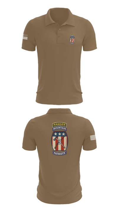 2-47 infantry 3rd BRG 10th MTN 15406658 Short Sleeve Performance Polo - 7