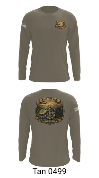 Long Sleeve Performance Shirt, Ozark Mid America, Navy, Teamtime, Team time, sublimation, custom sports apparel, team uniforms, spirit wear, spiritwear, sports uniforms, custom shirts, team store, custom team store, fundraiser sports, apparel fundraiser