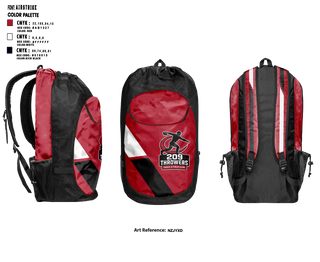 Gear Bag, 209Throwers, Track & Field, Teamtime, Team time, sublimation, custom sports apparel, team uniforms, spirit wear, spiritwear, sports uniforms, custom shirts, team store, custom team store, fundraiser sports, apparel fundraiser