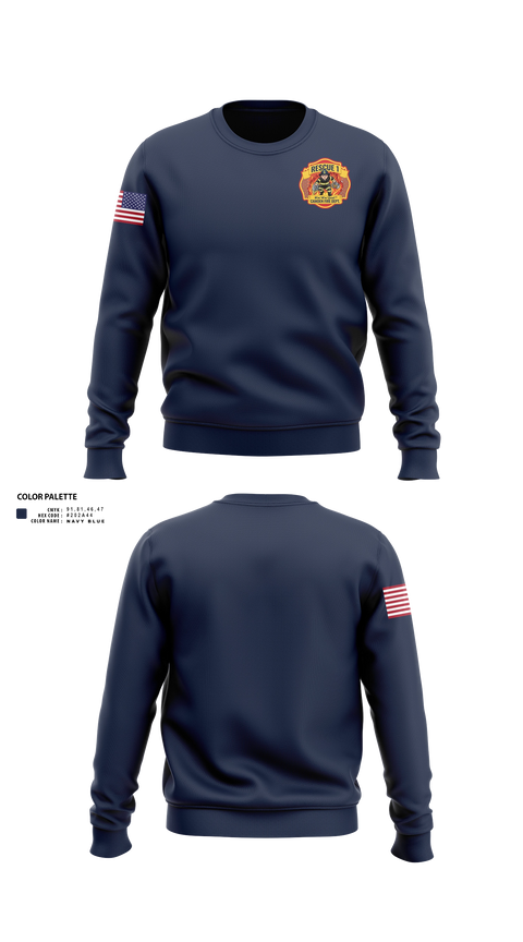 Crew Neck Sweatshirt, Camden city fire department, rescue 1, Fire Department, Teamtime, Team time, sublimation, custom sports apparel, team uniforms, spirit wear, spiritwear, sports uniforms, custom shirts, team store, custom team store, fundraiser sports, apparel fundraiser