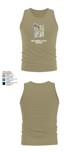 Tank Top, 2nd Armored Cavalry Regiment, , Teamtime, Team time, sublimation, custom sports apparel, team uniforms, spirit wear, spiritwear, sports uniforms, custom shirts, team store, custom team store, fundraiser sports, apparel fundraiser