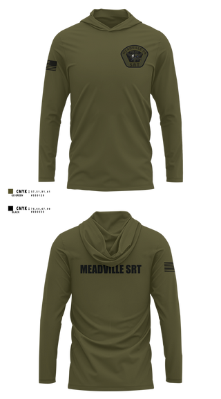 Long Sleeve Performance Shirt with hood, Meadville SRT, Police, Teamtime, Team time, sublimation, custom sports apparel, team uniforms, spirit wear, spiritwear, sports uniforms, custom shirts, team store, custom team store, fundraiser sports, apparel fundraiser
