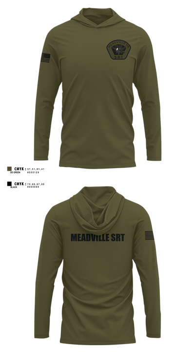 Meadville SRT 57594124 Long Sleeve Performance Shirt with hood - 3