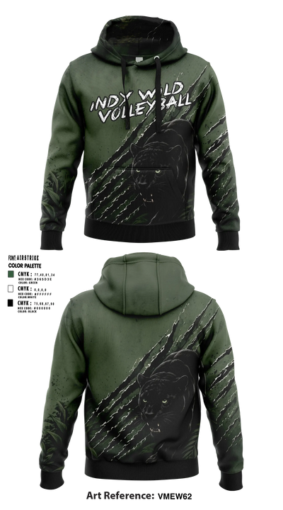 Indy Wild Volleyball 47140100 Hoodie - 10