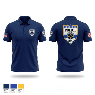 Short Sleeve Performance Polo, El dorado Police Department, Police, Teamtime, Team time, sublimation, custom sports apparel, team uniforms, spirit wear, spiritwear, sports uniforms, custom shirts, team store, custom team store, fundraiser sports, apparel fundraiser