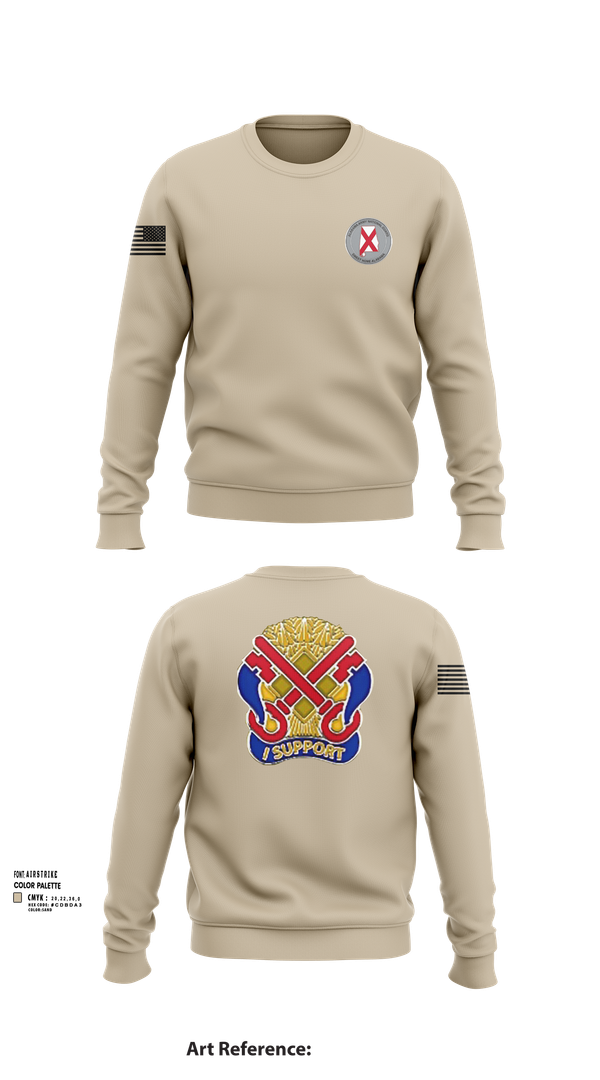 Crew Neck Sweatshirt, 122nd Special Troop Command, , Teamtime, Team time, sublimation, custom sports apparel, team uniforms, spirit wear, spiritwear, sports uniforms, custom shirts, team store, custom team store, fundraiser sports, apparel fundraiser