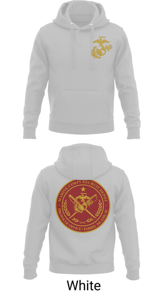 Hoodie, MCRD Parris Island Protocol Office, Marines, Teamtime, Team time, sublimation, custom sports apparel, team uniforms, spirit wear, spiritwear, sports uniforms, custom shirts, team store, custom team store, fundraiser sports, apparel fundraiser