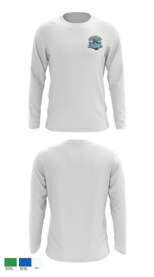 Long Sleeve Performance Shirt, Emerald High Swim Aeroaunts, Swimming, Teamtime, Team time, sublimation, custom sports apparel, team uniforms, spirit wear, spiritwear, sports uniforms, custom shirts, team store, custom team store, fundraiser sports, apparel fundraiser