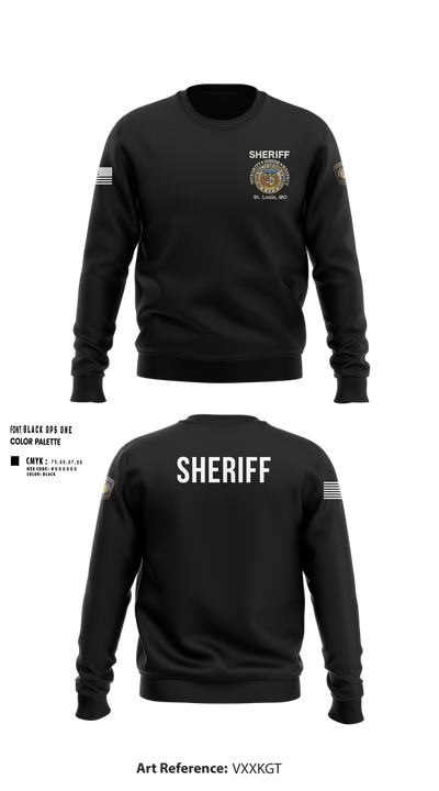 Sheriff Transportation 46102117 Crew Neck Sweatshirt - 100