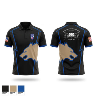 Short Sleeve Performance Polo, 11th airborne, 1-5 IN Bobcats, Army, Teamtime, Team time, sublimation, custom sports apparel, team uniforms, spirit wear, spiritwear, sports uniforms, custom shirts, team store, custom team store, fundraiser sports, apparel fundraiser