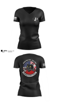 Delta Co. 1-3 Attack Battalion Women's Short Sleeve V-neck Shirt - 2