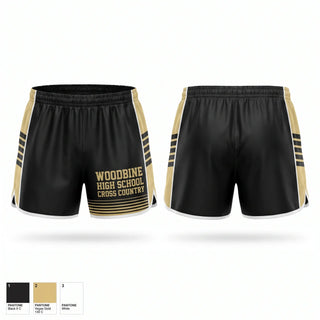 Track Shorts, Woodbine High School Cross Country, Cross Country, Teamtime, Team time, sublimation, custom sports apparel, team uniforms, spirit wear, spiritwear, sports uniforms, custom shirts, team store, custom team store, fundraiser sports, apparel fundraiser