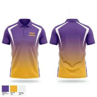 Short Sleeve Performance Polo, West Valley, Track & Field, Teamtime, Team time, sublimation, custom sports apparel, team uniforms, spirit wear, spiritwear, sports uniforms, custom shirts, team store, custom team store, fundraiser sports, apparel fundraiser