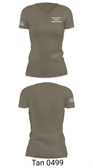 Womens Short Sleeve Vneck Shirt, Dallas (GA) Police Department, Police, Teamtime, Team time, sublimation, custom sports apparel, team uniforms, spirit wear, spiritwear, sports uniforms, custom shirts, team store, custom team store, fundraiser sports, apparel fundraiser
