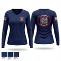 South Amboy Fire Department 87682314 Women's Long Sleeve V-neck Shirt - 1