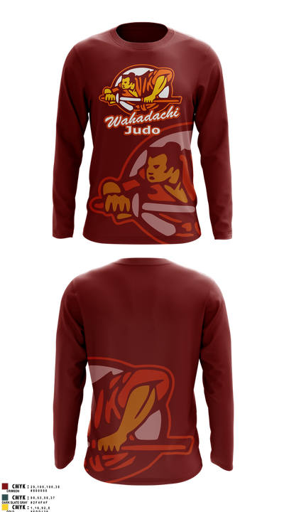 Wahadachi Judo 92846845 Long Sleeve Rash Guard Shirt - 1