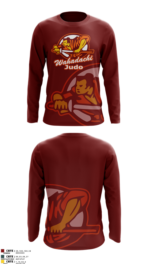 Long Sleeve Rash Guard Shirt, Wahadachi Judo, , Teamtime, Team time, sublimation, custom sports apparel, team uniforms, spirit wear, spiritwear, sports uniforms, custom shirts, team store, custom team store, fundraiser sports, apparel fundraiser