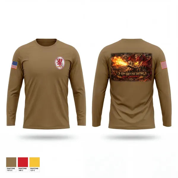 Long Sleeve Performance Shirt, 3-13th 66th FSC, Army, Teamtime, Team time, sublimation, custom sports apparel, team uniforms, spirit wear, spiritwear, sports uniforms, custom shirts, team store, custom team store, fundraiser sports, apparel fundraiser