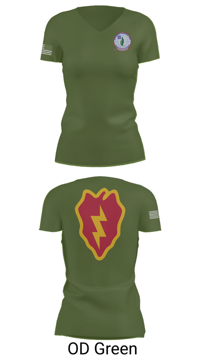2-35 Infantry Batallion 77036654 Women's Short Sleeve V-neck Shirt - 48