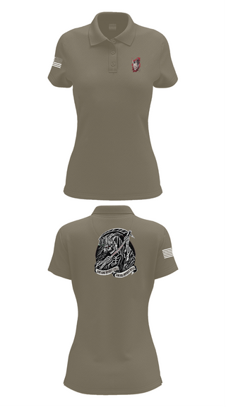Womens Short Sleeve Performance Polo, , Army, Teamtime, Team time, sublimation, custom sports apparel, team uniforms, spirit wear, spiritwear, sports uniforms, custom shirts, team store, custom team store, fundraiser sports, apparel fundraiser