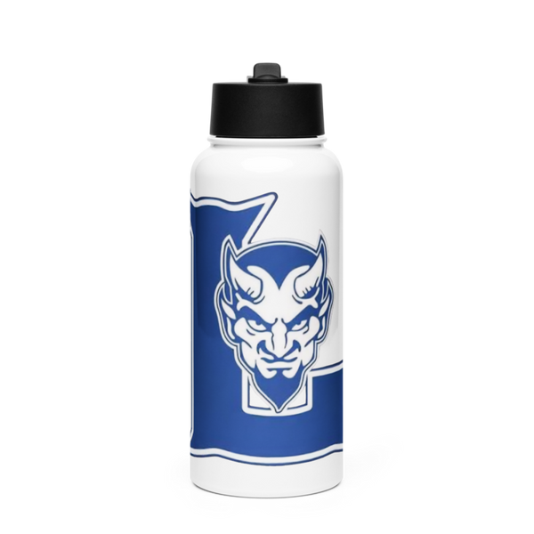 Blue devils Stainless Steel Water Bottle with a Straw Lid
