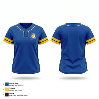Two Button Softball Jersey, Santa Clara PAL Sparks, Softball, Teamtime, Team time, sublimation, custom sports apparel, team uniforms, spirit wear, spiritwear, sports uniforms, custom shirts, team store, custom team store, fundraiser sports, apparel fundraiser