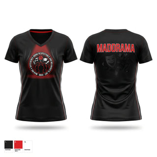 Womens Short Sleeve Vneck Shirt, MADDRAMA Performance Troupe, , Teamtime, Team time, sublimation, custom sports apparel, team uniforms, spirit wear, spiritwear, sports uniforms, custom shirts, team store, custom team store, fundraiser sports, apparel fundraiser