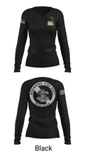 Benwood Fire Dept Dive 58478302 Women's Long Sleeve V-neck Shirt - 23
