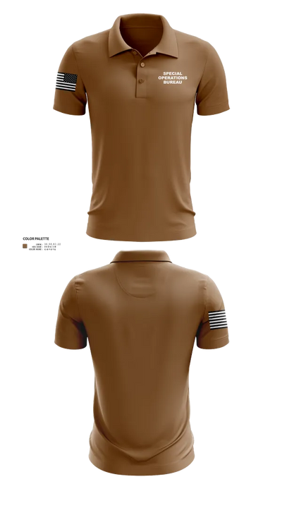 Special Operations Bureau 80972475 Short Sleeve Performance Polo - 22
