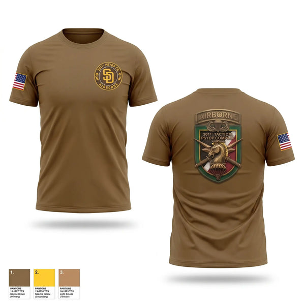 Short Sleeve Performance Shirt, 301st Tactical Psychological Operations Company (Airborne), Golf, Teamtime, Team time, sublimation, custom sports apparel, team uniforms, spirit wear, spiritwear, sports uniforms, custom shirts, team store, custom team store, fundraiser sports, apparel fundraiser