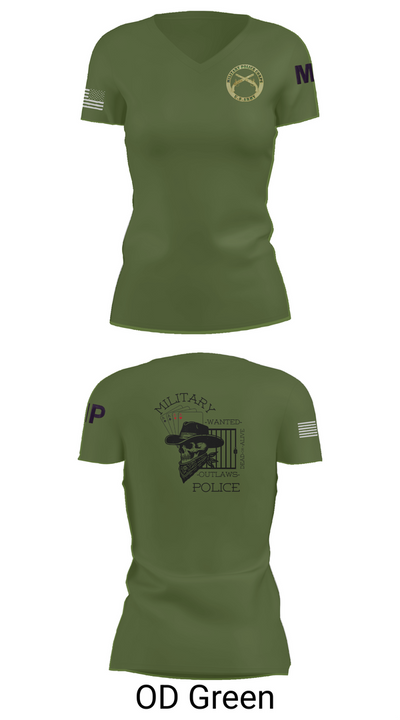 3RD PLATOON OUTLAWS Women's Short Sleeve V-neck Shirt - 48