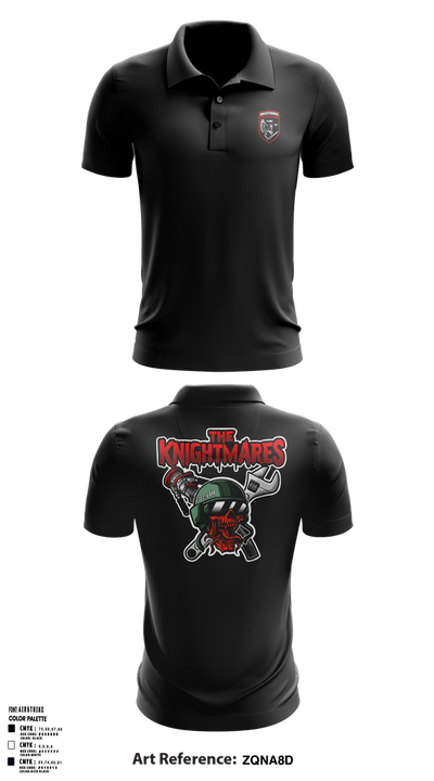 2-10 AHB Knighthawks Short Sleeve Performance Polo - 16