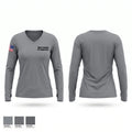 Camp Township Fire Department Women's Long Sleeve V-neck Shirt - 1