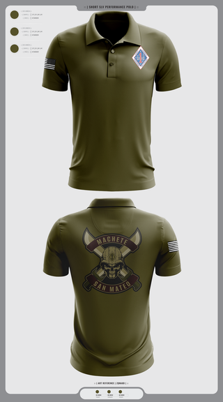 Short Sleeve Performance Polo, 1st Combat Engineer Battalion, , Teamtime, Team time, sublimation, custom sports apparel, team uniforms, spirit wear, spiritwear, sports uniforms, custom shirts, team store, custom team store, fundraiser sports, apparel fundraiser