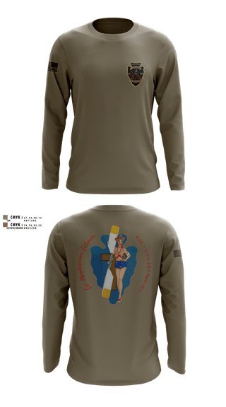 Long Sleeve Performance Shirt, B Co. 1/114th polo, Army, Teamtime, Team time, sublimation, custom sports apparel, team uniforms, spirit wear, spiritwear, sports uniforms, custom shirts, team store, custom team store, fundraiser sports, apparel fundraiser