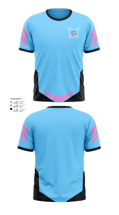 Carolina lightning 91229956 Short Sleeve Performance Shirt - 21