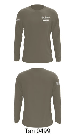 Long Sleeve Performance Shirt, Northeast Guilford NJROTC, Navy, Teamtime, Team time, sublimation, custom sports apparel, team uniforms, spirit wear, spiritwear, sports uniforms, custom shirts, team store, custom team store, fundraiser sports, apparel fundraiser