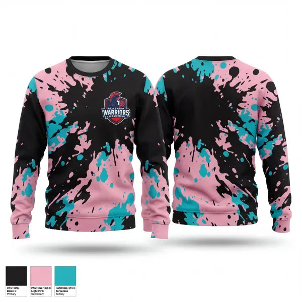 Crew Neck Sweatshirt, Alabama Warriors, Men's Basketball, Teamtime, Team time, sublimation, custom sports apparel, team uniforms, spirit wear, spiritwear, sports uniforms, custom shirts, team store, custom team store, fundraiser sports, apparel fundraiser