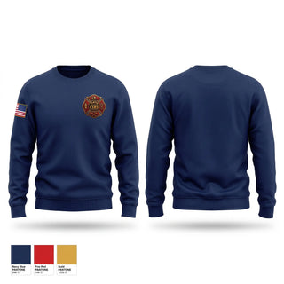 Crew Neck Sweatshirt, Yantis Volunteer Fire Department, Fire Department, Teamtime, Team time, sublimation, custom sports apparel, team uniforms, spirit wear, spiritwear, sports uniforms, custom shirts, team store, custom team store, fundraiser sports, apparel fundraiser