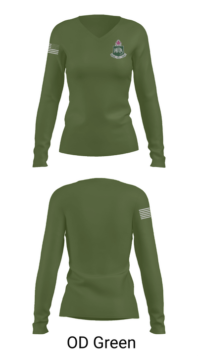 1-35 conquerors 73648216 Women's Long Sleeve V-neck Shirt - 57
