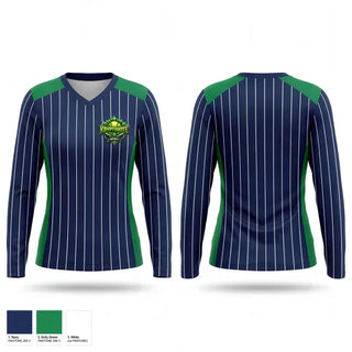 Womens Long Sleeve Vneck Shirt, Kryptonite, Baseball, Teamtime, Team time, sublimation, custom sports apparel, team uniforms, spirit wear, spiritwear, sports uniforms, custom shirts, team store, custom team store, fundraiser sports, apparel fundraiser