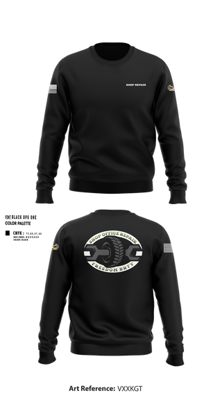 Crew Neck Sweatshirt, 1-320TH FA, Army, Teamtime, Team time, sublimation, custom sports apparel, team uniforms, spirit wear, spiritwear, sports uniforms, custom shirts, team store, custom team store, fundraiser sports, apparel fundraiser
