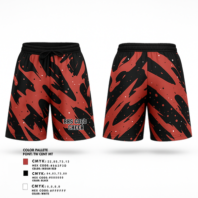 BHS Coed Cheer 25905526 Athletic Shorts With Pockets - 1