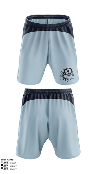Mens Soccer Shorts, Idiot Jokers, Men's Soccer, Teamtime, Team time, sublimation, custom sports apparel, team uniforms, spirit wear, spiritwear, sports uniforms, custom shirts, team store, custom team store, fundraiser sports, apparel fundraiser