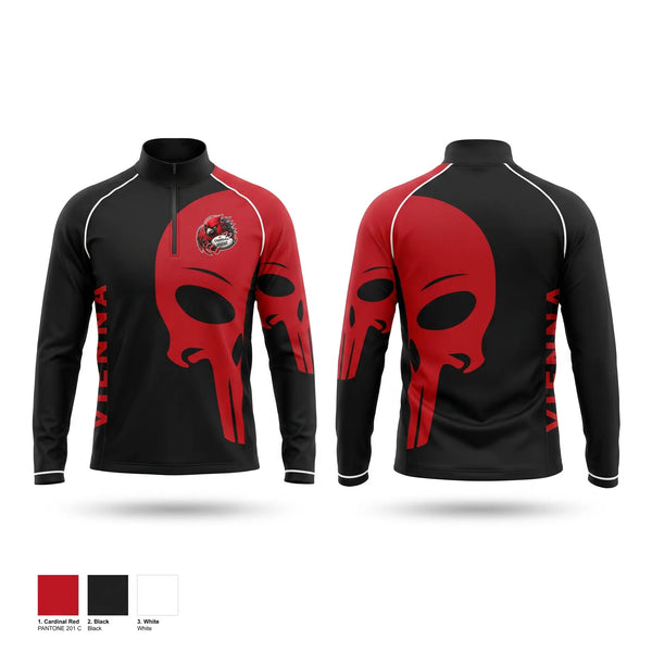 Quarter Zip Jacket, Vienna Girls, Rugby, Teamtime, Team time, sublimation, custom sports apparel, team uniforms, spirit wear, spiritwear, sports uniforms, custom shirts, team store, custom team store, fundraiser sports, apparel fundraiser