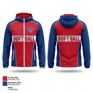 Windbreaker, USA Softball of Alaska, Softball, Teamtime, Team time, sublimation, custom sports apparel, team uniforms, spirit wear, spiritwear, sports uniforms, custom shirts, team store, custom team store, fundraiser sports, apparel fundraiser